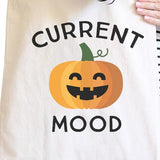 Pumpkin Current Mood Natural Canvas Bags
