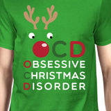 OCD Obsessive Christmas Disorder Green Unisex Tee Cute Holiday Gift