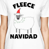 Fleece Navidad White Women's Shirt Funny Christmas Gift Graphic Tee