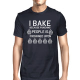 Punching People Is Frowned Upon Men Navy T-shirts Funny T-shirt