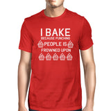 Punching People Is Frowned Upon Man Red T-shirts Funny T-shirt