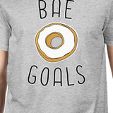 Bae Goals Men's Grey T-shirt Simple Typography Funny Gifts For Him
