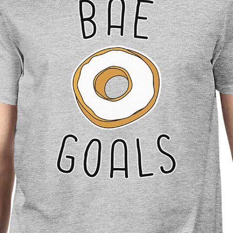 Bae Goals Men's Grey T-shirt Simple Typography Funny Gifts For Him