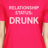 Relationship Status Hot Pink Shirt Funny Design Cute Letter Printed