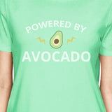 Powered By Avocado Mint Crew Neck Cotton Graphic T Shirt For Women