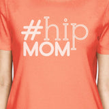 Hip Mom Women's Peach Crew Neck T Shirt Funny Summer Trip T Shirt