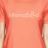 MamaBird Women's Peach Crew Neck T-Shirt Perfect Summer Trip Top