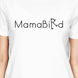 MamaBird Womens White Short Sleeve Cotton Tee Gift For Baby Shower