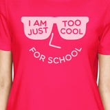 Too Cool For School Womens Hot Pink Shirt