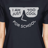 Too Cool For School Womens Navy Shirt