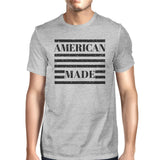 American Made Mens Grey Round Neck Tee Funny Saying 4th Of July Tee