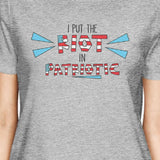 I Put The Riot In Patriotic Funny Independence Day Tee Round Neck