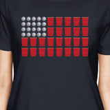 Beer Pong American Flag Funny 4th Of July T Shirt Ideas For Women