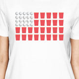 Beer Pong American Flag Humorous Saying Tee For Independence Day