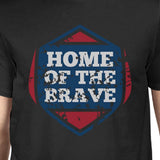 Home Of The Brave American Flag Shirt Mens Black Graphic Tshirt