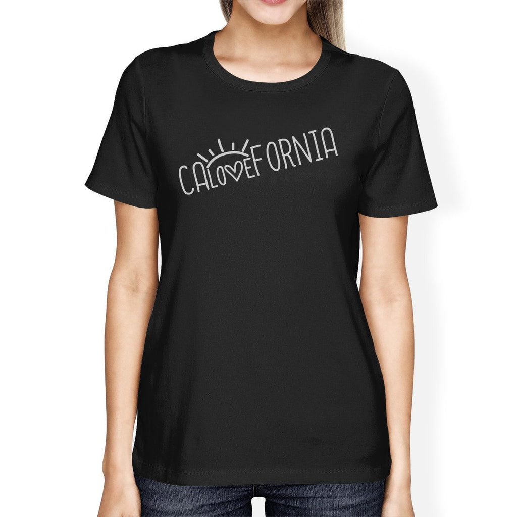 Calovefornia Womens Black Tee Shirt Funny Design Cotton T-Shirt