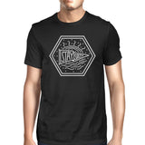 Stay Salty Mens Black Short Sleeve Tee Round Neck Graphic T-Shirt