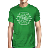 Stay Salty Mens Funny Saying Graphic Tee Cotton Green Round Neck