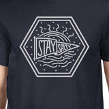 Stay Salty Mens Navy Short Sleeve Tee Round Neck Graphic T-Shirt