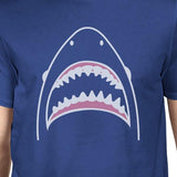 Shark Mens Royal Blue Cotton Short Sleeve Tee Cool Summer T-Shirt