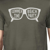 Summer Time Beach Party Mens Dark Grey Shirt