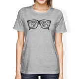 Summer Time Beach Party Womens Grey Shirt