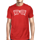 Summer Time Beach Party Mens Red Shirt