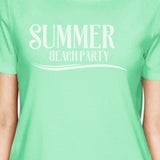 Summer Beach Party Womens Mint Shirt