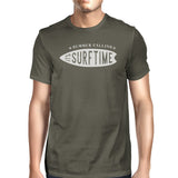 Summer Calling It's Surf Time Mens Dark Grey Shirt