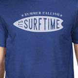 Summer Calling It's Surf Time Mens Royal Blue Shirt
