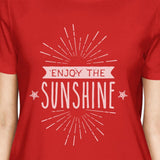 Enjoy The Sunshine Womens Red Shirt
