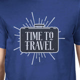 Time To Travel Mens Royal Blue Shirt