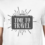 Time To Travel Mens White Shirt