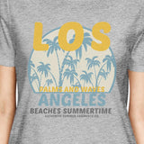 Los Angeles Beaches Summertime Womens Grey Shirt