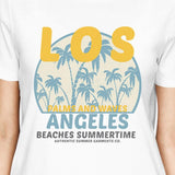 Los Angeles Beaches Summertime Womens White Shirt