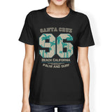 Santa Cruz Beach California Womens Black Shirt