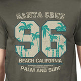 Santa Cruz Beach California Mens Dark Grey Shirt