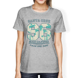 Santa Cruz Beach California Womens Grey Shirt