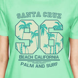 Santa Cruz Beach California Womens Mint Shirt