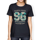 Santa Cruz Beach California Womens Navy Shirt