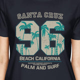 Santa Cruz Beach California Womens Navy Shirt