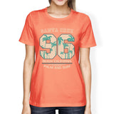 Santa Cruz Beach California Womens Peach Shirt