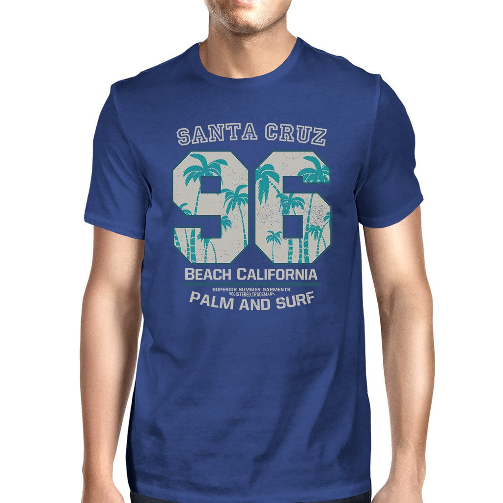 Santa Cruz Beach California Mens Royal Blue Shirt