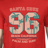 Santa Cruz Beach California Mens Red Shirt