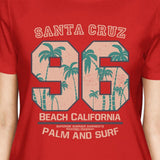 Santa Cruz Beach California Womens Red Shirt