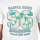 Santa Cruz Beach California Mens White Shirt