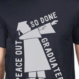 Graduated Dab Dance Mens Navy Shirt