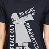 Graduated Dab Dance Womens Navy Shirt