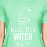 Rwf Resting Witch Face Womens Mint Shirt