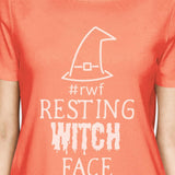 Rwf Resting Witch Face Womens Peach Shirt